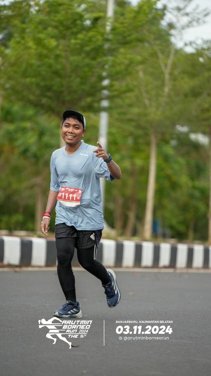 Race photo from Arutmin Borneo Run 2024