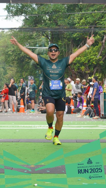 Race photo from Mangkunegaran Run 2025