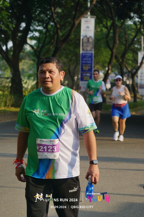 Race photo from BAF LIONS RUN 2024