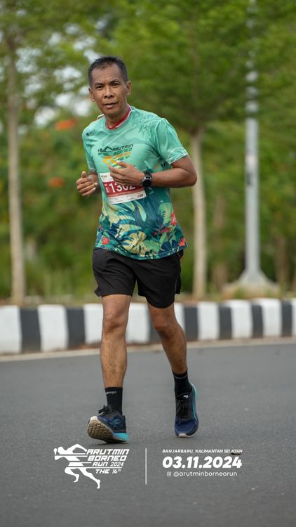 Race photo from Arutmin Borneo Run 2024