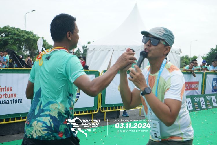 Race photo from Arutmin Borneo Run 2024