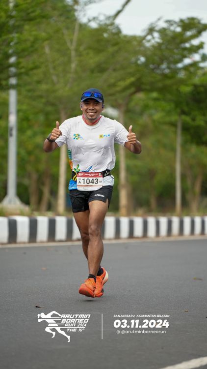 Race photo from Arutmin Borneo Run 2024