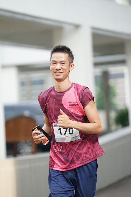Race photo from Assurance Fun Run 2024