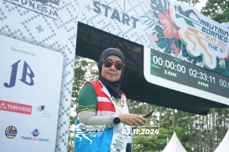 Race photo from Arutmin Borneo Run 2024