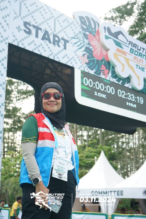Race photo from Arutmin Borneo Run 2024