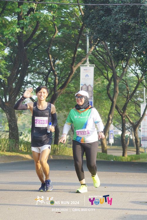 Race photo from BAF LIONS RUN 2024