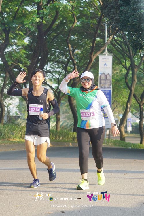 Race photo from BAF LIONS RUN 2024