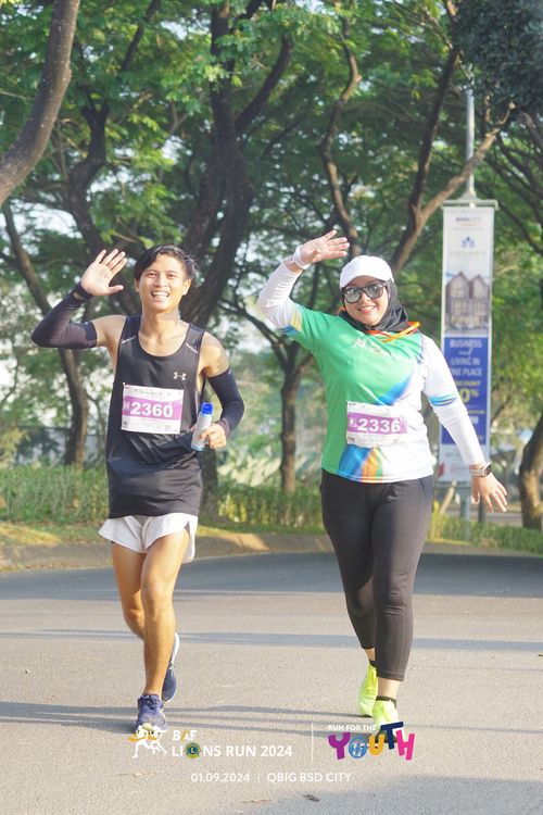 Race photo from BAF LIONS RUN 2024