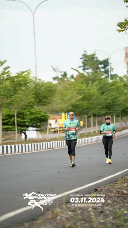 Race photo from Arutmin Borneo Run 2024
