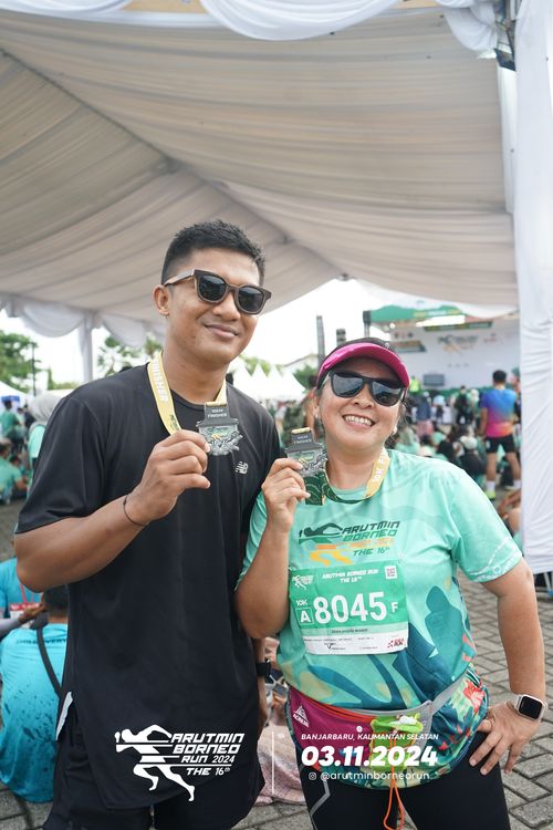 Race photo from Arutmin Borneo Run 2024