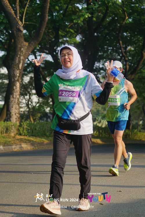 Race photo from BAF LIONS RUN 2024