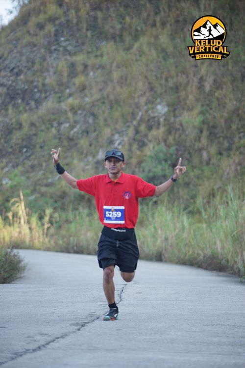 Race photo from Kelud Vertical Challenge 2024