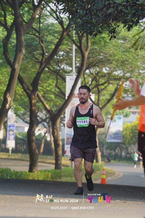 Race photo from BAF LIONS RUN 2024