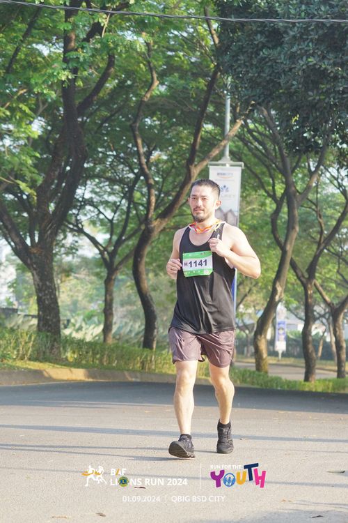 Race photo from BAF LIONS RUN 2024