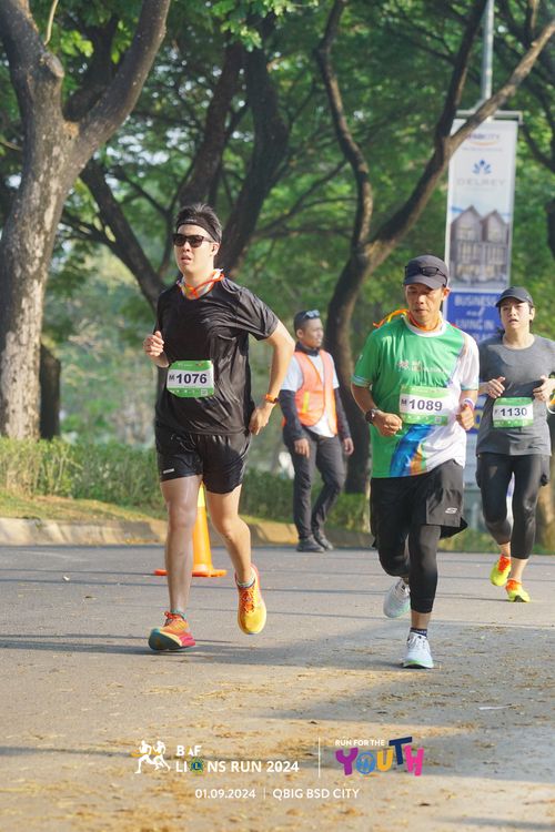 Race photo from BAF LIONS RUN 2024