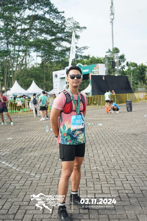 Race photo from Arutmin Borneo Run 2024