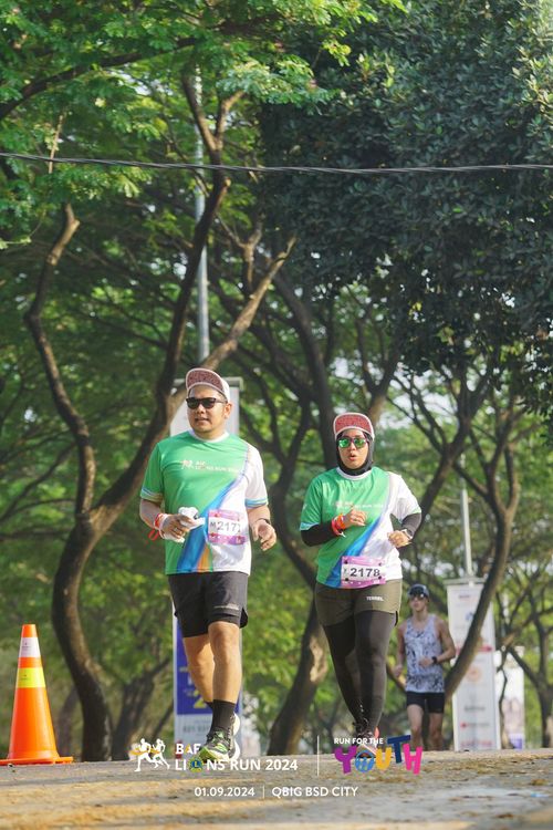 Race photo from BAF LIONS RUN 2024