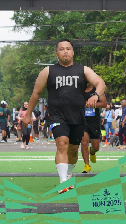 Race photo from Mangkunegaran Run 2025