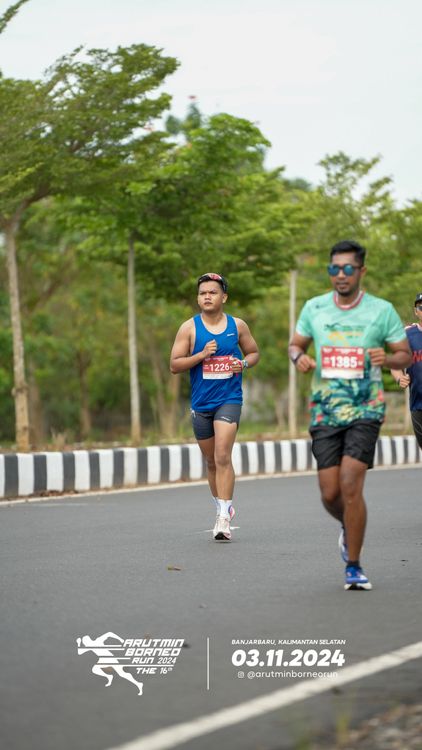 Race photo from Arutmin Borneo Run 2024