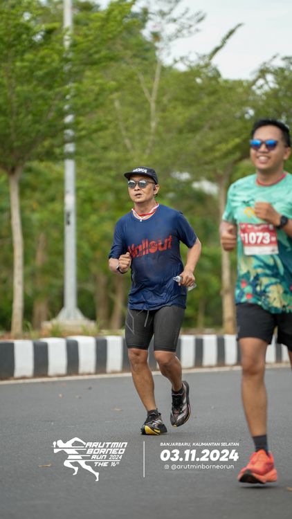 Race photo from Arutmin Borneo Run 2024
