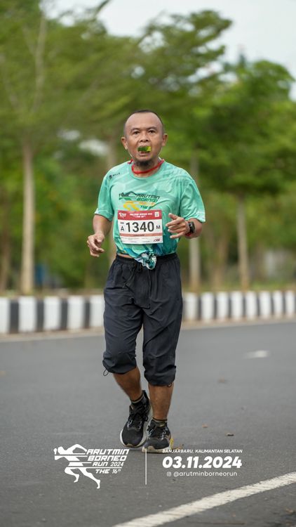 Race photo from Arutmin Borneo Run 2024
