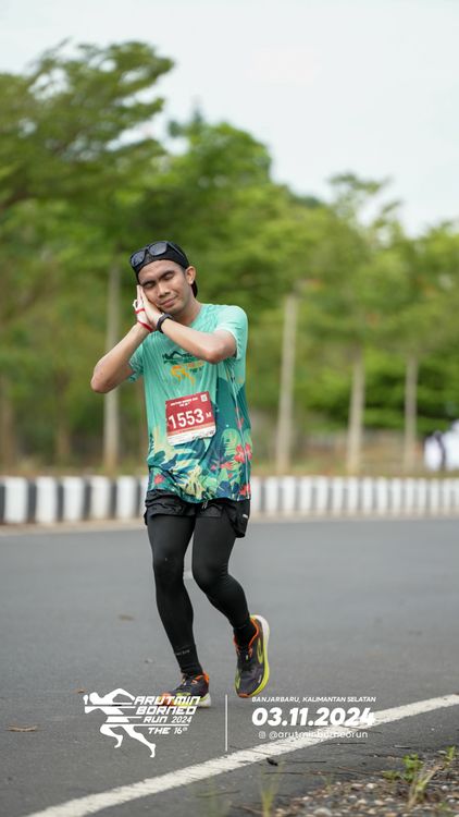 Race photo from Arutmin Borneo Run 2024