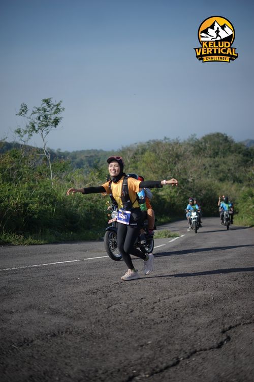 Race photo from Kelud Vertical Challenge 2024