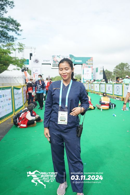Race photo from Arutmin Borneo Run 2024