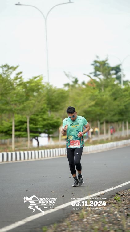 Race photo from Arutmin Borneo Run 2024