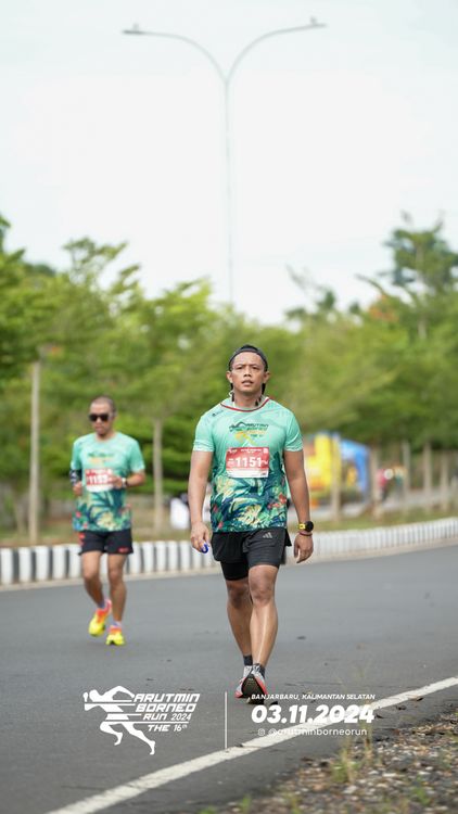 Race photo from Arutmin Borneo Run 2024