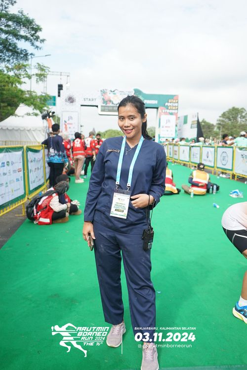 Race photo from Arutmin Borneo Run 2024