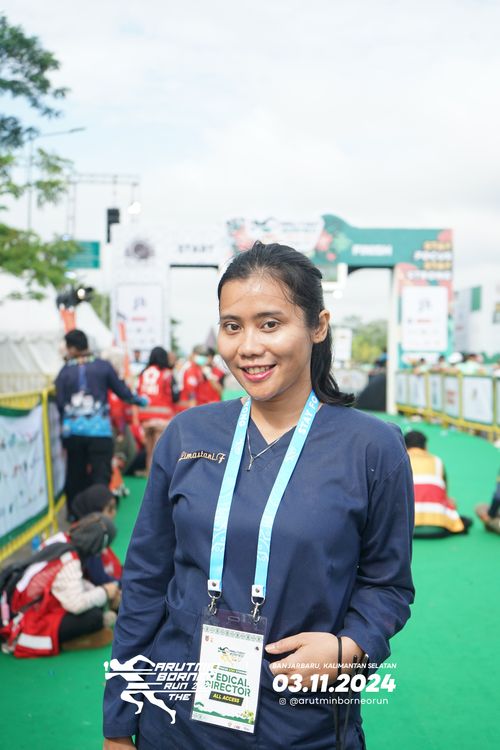 Race photo from Arutmin Borneo Run 2024