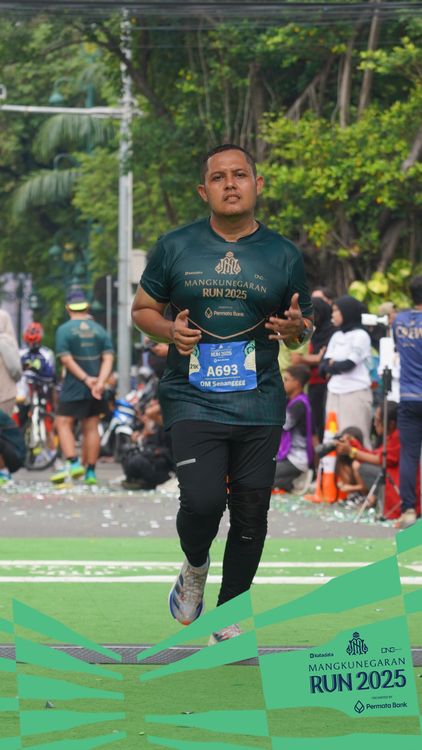 Race photo from Mangkunegaran Run 2025
