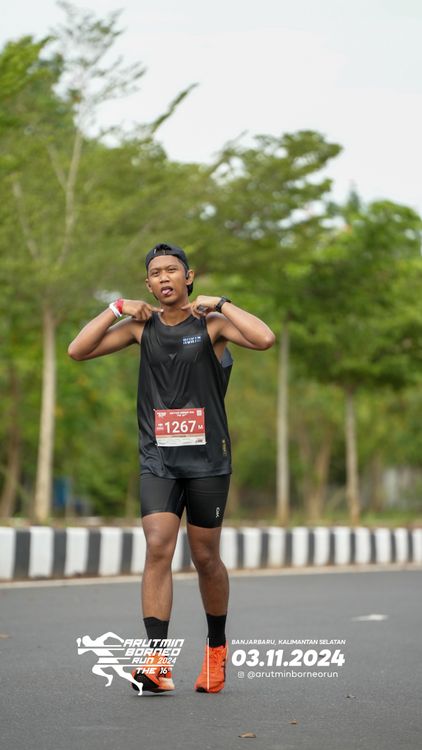 Race photo from Arutmin Borneo Run 2024