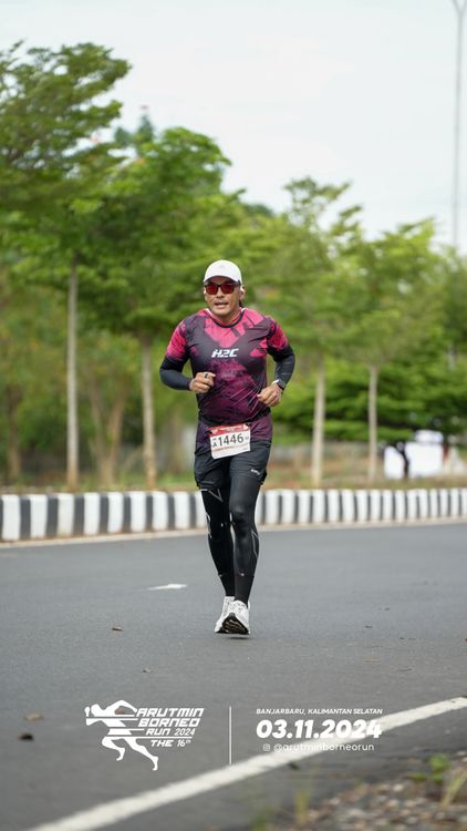 Race photo from Arutmin Borneo Run 2024