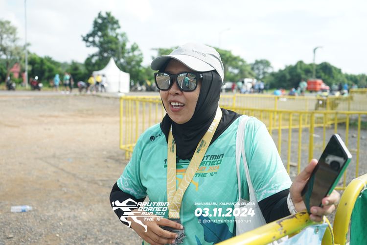 Race photo from Arutmin Borneo Run 2024