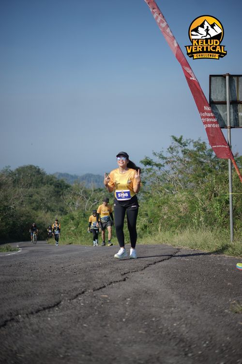 Race photo from Kelud Vertical Challenge 2024