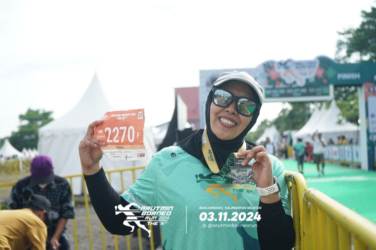 Race photo from Arutmin Borneo Run 2024