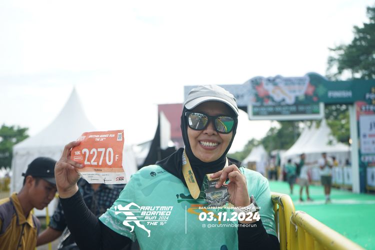 Race photo from Arutmin Borneo Run 2024