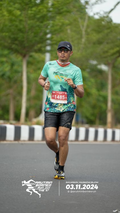Race photo from Arutmin Borneo Run 2024