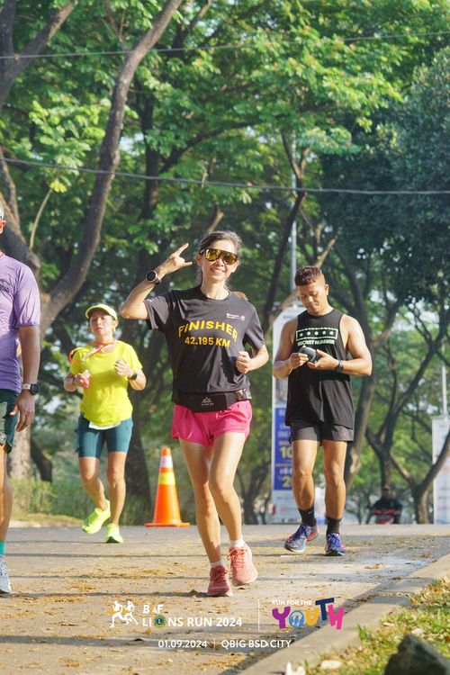 Race photo from BAF LIONS RUN 2024