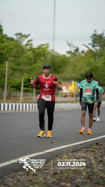 Race photo from Arutmin Borneo Run 2024