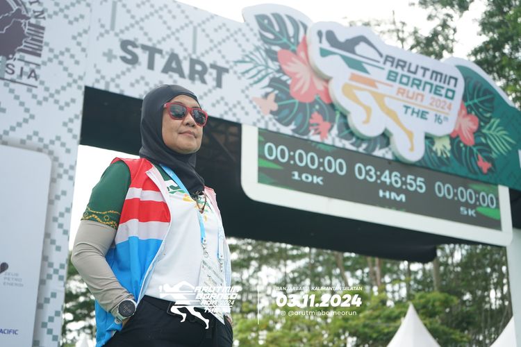 Race photo from Arutmin Borneo Run 2024