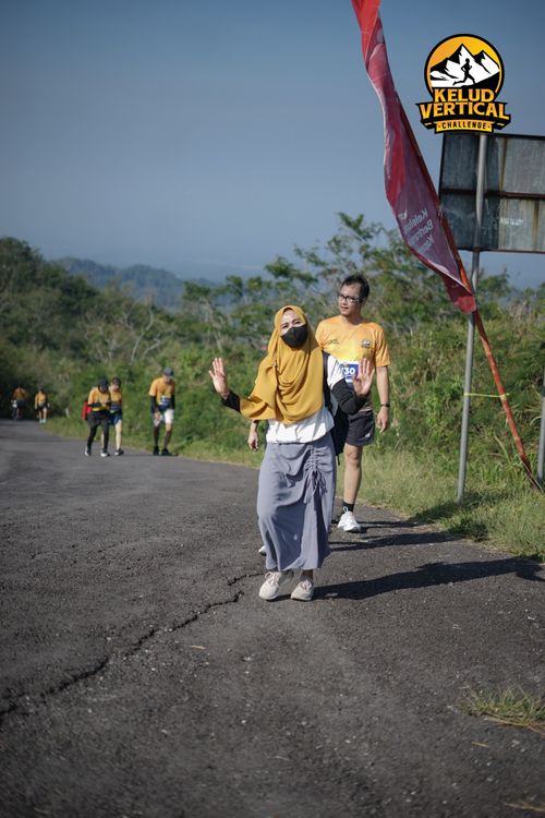 Race photo from Kelud Vertical Challenge 2024