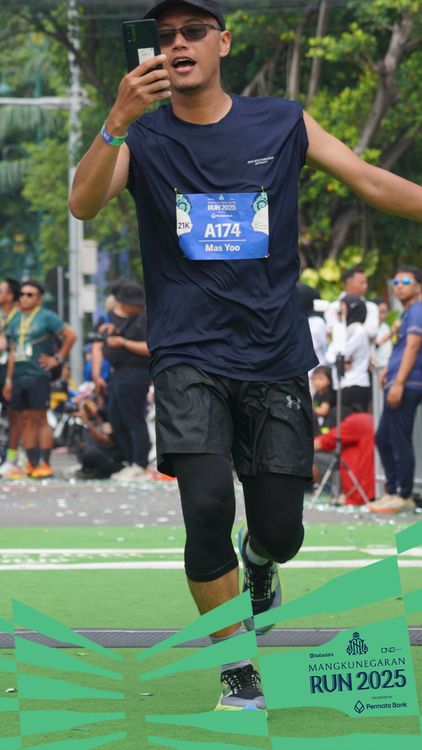 Race photo from Mangkunegaran Run 2025