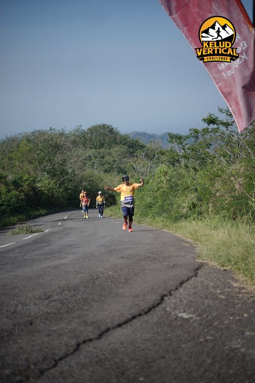 Race photo from Kelud Vertical Challenge 2024