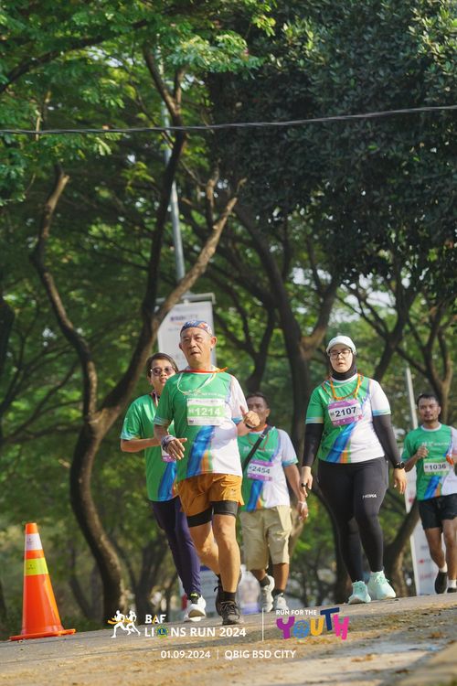 Race photo from BAF LIONS RUN 2024