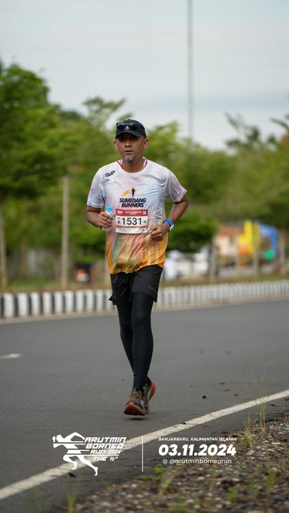 Race photo from Arutmin Borneo Run 2024