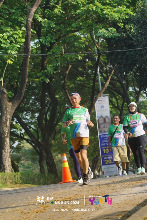 Race photo from BAF LIONS RUN 2024