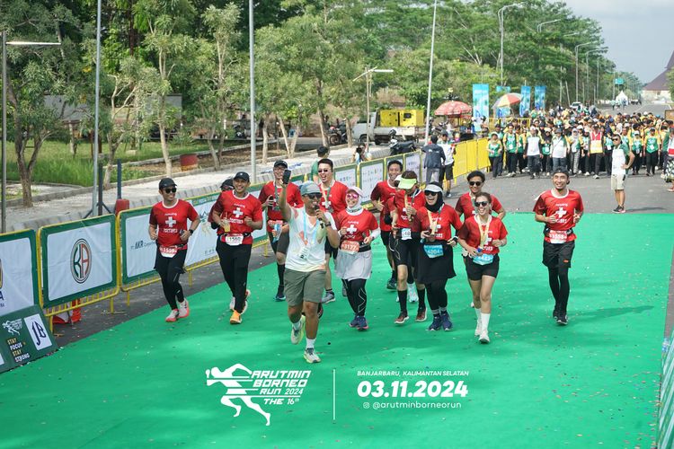 Race photo from Arutmin Borneo Run 2024